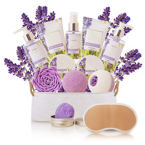 Coffret cadeau de soins personnels de beauté à marque privée, panier de douche et de bain, ensemble <span class=keywords><strong>spa</strong></span> pour femmes, Lanvander - Product Image 1