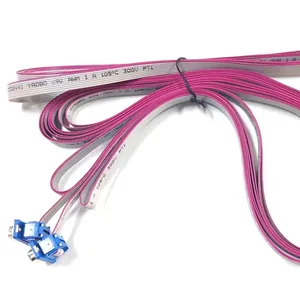 10 metre düz şerit kablo 9 pin DB89 erkek dişi konnektör güç uzatma kablosu