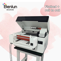 Impresora Benlun 4050 Mini UV de Cama Plana, de Doble Cabezal DX7, Automática, para Cuero y Flexibles/Huevos, 1440DPI, Todo en Uno