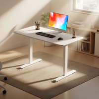 Meubles de bureau, table réglable, moteur électrique, cadre de bureau réglable en hauteur, bureau assis-debout, table d'ordinateur