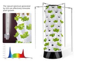 Kit de cultivo vertical para jardín doméstico, sistema de aeroponía para jardín en Torre, sistemas de cultivo hidropónico aeropónico Diy - Product Image 2