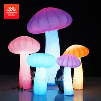 Fait à la main, gros ballons gonflables en forme de champignon, avec lumière Led, personnalisé, pour l'extérieur