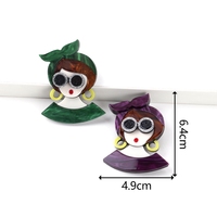 Broches acryliques marbrées de vente chaude du concepteur original femmes Corsage Bow Bandeau Lunettes de soleil Nouvelle couleur pour les fêtes de mariage