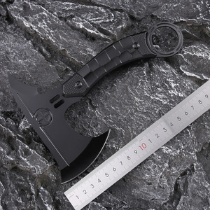 <span class=keywords><strong>Hache</strong></span> tactique multifonctionnelle d'extérieur pour camping, lutte contre les incendies, auto-défense embarquée, jardinage, sciage du bois, pratique - Product Image 5