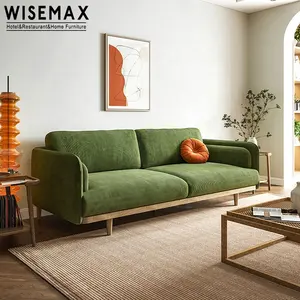 WISEMAX FURNITURE modern comfortable living room furniture green inspiring interior designs elegant couch sectional fabric sofa