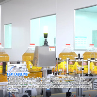Machine de remplissage automatique d'huile comestible (olive, tournesol, végétale) de 0,5L à 30L pour ligne de production
