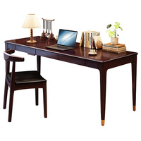Mobilier de bureau Table de bureau Bureau d'ordinateur moderne en bois massif Bureau d'étudiant avec bureaux de bureau simples