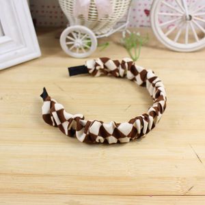 Diadema de Tela Plisada con Patrón Geométrico, Accesorio para el Cabello de Uso Diario, Origen Yiwu, Hecho a Mano - Product Image 2