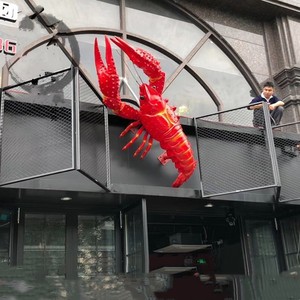 Sculpture <span class=keywords><strong>de</strong></span> <span class=keywords><strong>homard</strong></span> personnalisée en fibre <span class=keywords><strong>de</strong></span> verre <span class=keywords><strong>de</strong></span> dessin animé pour fruits <span class=keywords><strong>de</strong></span> mer restaurant hot pot restaurant décorations <span class=keywords><strong>de</strong></span> bienvenue - Product Image 1