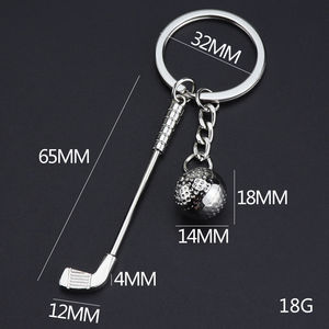 Vente en gros de porte-clés cadeau porte-clés de golf pendentif parcours de golf commémoratif promotionnel petit cadeau personnalisé - Product Image 2