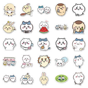 En stock: Pegatinas adhesivas de graffiti de Chiikawa, diseño de dibujos animados, lindas, para decoración de vasos de agua, pequeñas, estilo Mochi, para envío transfronterizo. - Product Image 3