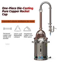 Distillation à petite échelle d'huile essentielle de laboratoire 20L 30L 65L Extracteur d'hydrolat de lavande d'eau de rose Distille à la vapeur