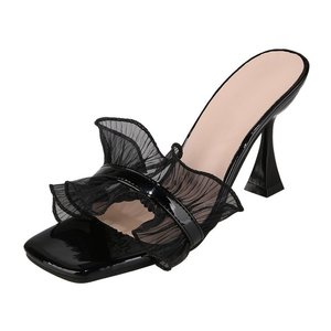 <span class=keywords><strong>Liu</strong></span> Ming, venta al por mayor, 2024, nueva moda, zapatillas de verano para mujer, sandalias exteriores informales transparentes, tacones altos - Product Image 6