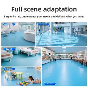 Revêtement de <span class=keywords><strong>sol</strong></span> commercial en PVC plastique épaissi, résistant à l'usure, imperméable, antidérapant, écologique, surface marbrée, pour usage intérieur, <span class=keywords><strong>sol</strong></span> scolaire - Product Image 3