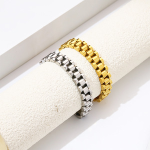 Ingrosso 2025 moda 12mm Charm bracciali oro acciaio inossidabile Punk <span class=keywords><strong>orologio</strong></span> <span class=keywords><strong>per</strong></span> uomini e donne stile religioso classico - Product Image 3