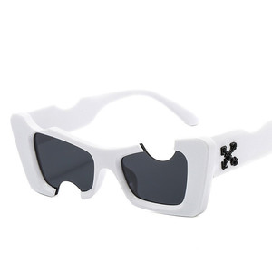 <span class=keywords><strong>Gafas</strong></span> de sol con montura irregular para mujer, anteojos de sol con diseño único, a la moda - Product Image 4