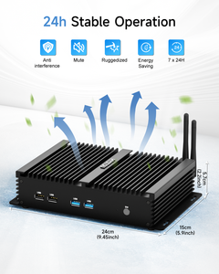 Mini PC Industriel Sans Ventilateur Populaire en Gros, Pas Cher, I7-8550U, RAM DDR4, 4*USB3.0, 2*6*RS232, Ordinateur de Bureau US/EU/AU K4- - Product Image 2