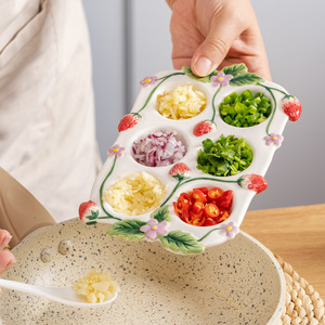 Portaspezie da cucina in <span class=keywords><strong>ceramica</strong></span> sottosmalto, da terra, multiuso, per uova e condimenti - Product Image 4