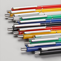 Pulpen Tombol Sederhana Logo Kustom Perusahaan Sekolah Bisnis Pulpen Hadiah Kustom Pulpen Promosi
