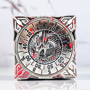 Dungeons & Dragons Polyhedral D6 Jeu de dés en métal Combinaison à six faces sept-en-un pour le groupe de course COC et l'utilisation du jeu de rotation - Product Image 3