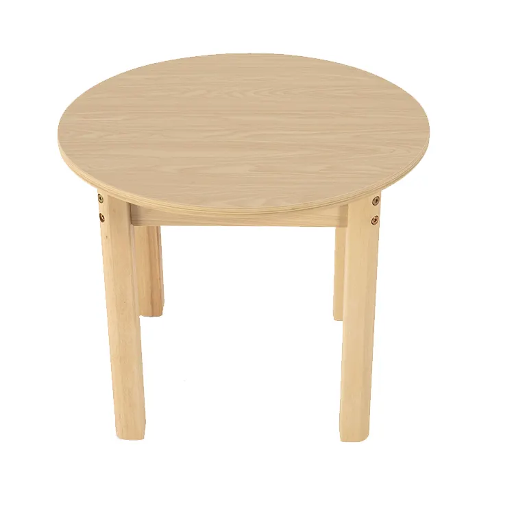 Маленький круглый стол из массива дерева, детские игрушки, игровой стол для раннего образования, детский стол для домашнего обучения