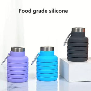 Botella de Agua Deportiva de Viaje, Portátil, de Silicona, Plegable, para Deportes al Aire Libre - Product Image 5