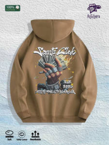 Saints Club Money Grafikli Kapüşonlu Üst %100 Pamuk ABD Deposu 7 Renk - Product Image 3