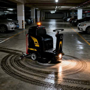 bibo SP770 Dual-<b>Brush</b> Ride-On Industrial <b>Floor</b> Scrubber with Motor 1 Year Warranty for Workshop Commercial Use Road Sweeper - Product Image 6