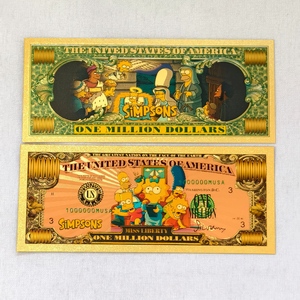 Billetes Conmemorativos de Colección de <span class=keywords><strong>Los</strong></span> <span class=keywords><strong>Simpson</strong></span>, Tarjetas para Regalo de Niño o Souvenir - Product Image 3