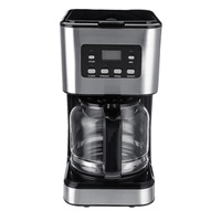 Cafetière et cappuccino tout-en-un entièrement automatique avec fonction de meulage Brasseur de thé numérique électrique pour la maison et le bureau