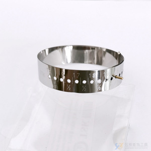Stainless Steel Bracelet Sizer <b>Ring</b> Measuring Tool For Jewelry Making Round Shape 18 To 23 <b>Size</b> With <b>Adjustable</b> Fit - Product Image 3