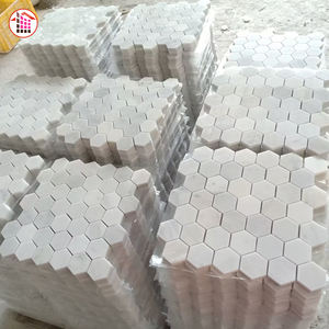 Mosaïque hexagonale en marbre blanc naturel, mur de <span class=keywords><strong>sol</strong></span> de salle de bain, mosaïque de carrera italien, carrelage de mosaïque en marbre de haute qualité - Product Image 6