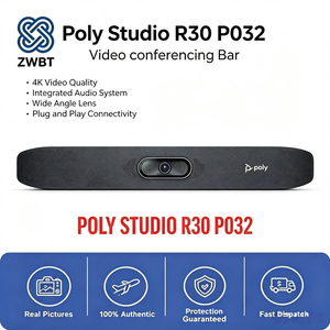 Poly <span class=keywords><strong>Studio</strong></span> R30 P032 Videocamera 4K con Zoom Digitale 5X, Tracciamento AI, Microfono e Altoparlante Integrati per Piccole Sale Riunioni - Product Image 3