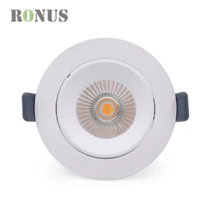 Recessed Led Downlight Round IP44 Spot Project 5W Shop Dimmable Down Light 7W Hotel Recessed Adjustable LED COB Downlight