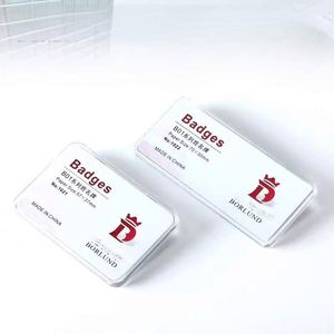 Custom Acrylic Metal Magnetic <b>Name</b> <b>Tags</b> for Hotel Conference Tradeshows Factory Price - Product Image 2