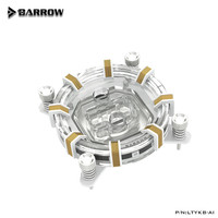 Bloc de refroidissement liquide pour processeur Barrowch ARGB pour Intel 1700/1200/115X/2066, AMD AM4/AM5 LTYKB-AI Radiateur de refroidissement liquide