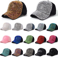 Gorra de Béisbol Versátil, Gorro de Diamantes de Moda para Mujer