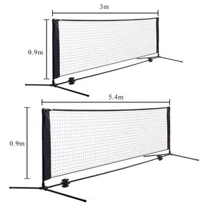 Filet de pickleball/<span class=keywords><strong>mini</strong></span>-<span class=keywords><strong>tennis</strong></span> OEM/ODM en gros 3/4/5/6*0.91M pour entraînement extérieur/intérieur, sports d'équipe, tube en acier, polyester - Product Image 1