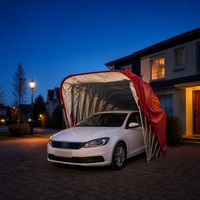 Abri de voiture rétractable entièrement automatique avec télécommande, en tissu Oxford 600D imperméable, anti-UV, vente en gros OEM ODM