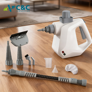 Nueva Limpiadora Eléctrica de Vapor Portátil, Máquina de Limpieza a Vapor Natural Presurizada, Vaporizador Multiusos para Múltiples Superficies, para Pisos y Exteriores - Product Image 1