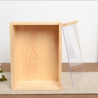 Kleine Hölzerne Präsentationsboxen mit Acryl-Schiebedeckel und Klarem Glasfenster – Holzerzeugnisse Display-Verpackungsboxen für Massenindividualisierung