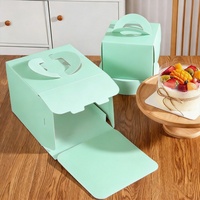 Emballages personnalisés pour pâtisserie, boîtes à gâteaux en papier avec fenêtre transparente, boîtes à gâteaux d'anniversaire