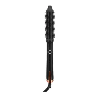 Offre Spéciale Volumizer Hot Brush Hair Styler Electric Rise Hot Smoothing Brush Ceramic Heated Hair Bigoudi