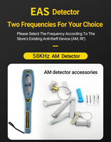 Detector EAS Portátil de Alta Eficiencia, Sensor Antirrobo de Modo Dual RF de 8.2MHz y AM de 58K para Tiendas Minoristas