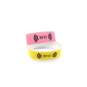 Pulseras de 13,56 MHz, pulsera desechable <span class=keywords><strong>RFID</strong></span> F08, pulsera de papel NFC, pulsera <span class=keywords><strong>Rfid</strong></span> con Chip inteligente para eventos - Product Image 2