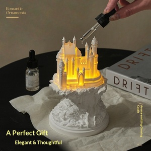 Lámpara de Noche con Base de Castillo de Fantasía, Portavelas de Aromaterapia con Potpourri, Ecológica, para Decoración de Sala de Estar y Dormitorio - Product Image 4