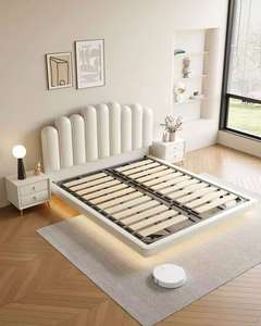 Nouvelle Arrivée 2026 <span class=keywords><strong>Prix</strong></span> de Gros Lit Double King Size Queen Size à Sommier Suspendu avec Veilleuse - Product Image 4
