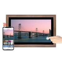 Pro bingkai foto Digital 18.5 ", bingkai foto Digital HD IPS layar sentuh, dapat dipasang di dinding elektronik, berbagi foto video melalui Frameo