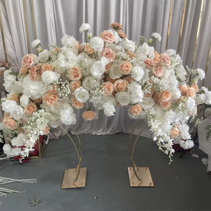 Hermosos Centros de Mesa de Flores Artificiales de Seda en Color Durazno para Decoraciones de Mesa de Boda, San Valentín y Acción de Gracias - Product Image 4