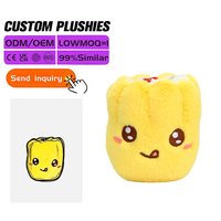 Porte-clés souple OEM ODM en forme de dumpling, rembourrage en coton PP, mini, sur commande, accessoire de sac pour boutique de cadeaux, certifié CE
